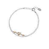 #9: 4℃(ヨンドシー)ピンクシルバーブレスレット 111344131102