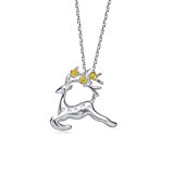 #5: MEGA CREATIVE JEWELRY 梅の小鹿モチーフ ネックレス レディース ペンダント シルバー925純銀製 ジュエリー プレゼント 人気 ブランド