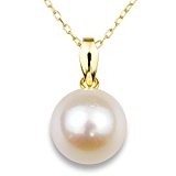 #6: nadi K18YG 8.0-8.5mm アコヤ パール 本真珠 ゴールド ペンダント ネックレス バチカンタイプ