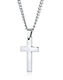 #8: Jstyle[ジェイスタイル]　シンプル　クロス 十字架　メンズ　レディーズ　ネックレス　ペンダント　アクセサリー　金属アレルギー対応　サージカルステンレス316L　長さ56cm