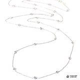 #2: NEOGLORY［ネオグロリー］ CZダイヤモンド ロング ネックレス (ホワイトゴールド)（ネオグローリー）