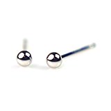 #8: Pt900プラチナ丸玉ピアス 2mm 【1ペア 両耳販売】 ボールピアス プラチナ ピアス プラチナピアス Pt900 PT900