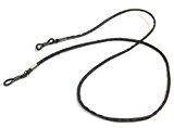 #10: [GL・EXPRESS] 合皮 メガネチェーン 眼鏡ストラップ シックでおしゃれ 軽い 収納用ポーチ付き ブラック