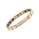 #2: Rakii ゲルマニウムブレスレット ステンレス ヘマタイト ピンクゴールド