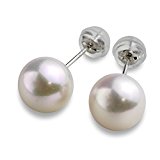 #9: nadi Pt900 8.5-9.0mm アコヤ パール 本真珠 ピアス