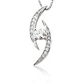 #4: 【SWAROVSKI GEMS】 #28322 極上の存在感 ムーン スター ペンダント スワロフスキー ジェム ネックレス
