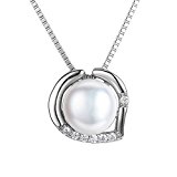 #5: J.SHINE ネックレス シルバー925 淡水パールネックレスペンダント ハート型真珠のレディースファッション 首飾