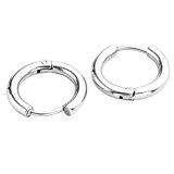 #10: PiercingJ　ジュエリー　ファッションアクセサリー　メンズ　レディース　ステンレス ピアス　リング　フープピアス　両耳用 イヤリング　シンプル 球面 丸型　 ユニセックス　ピアス 両耳用 2個セット 5サイズ　アクセサリーケースを提供 (内径10mm)
