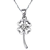 #5: Fairy Heart 幸運を呼ぶ四つ葉のクローバー ネックレス 925純銀製