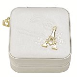 #10: Jovivi Mak　ジュエリーボックス　携帯用　リング＆ネックレス小物入れ　アクセサリーケース　アクセサリー収納用　ボックス　ケース　便利　携帯用　旅行用 パリタワー ギフトバッグを提供