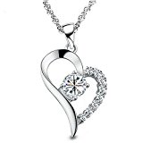 #9: gulamu jewelry（グラムジュエリー） レディース キュービックジルコニア オープンハート ネックレス