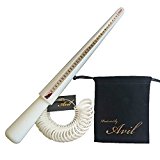 #7: 【Avil】日本規格リングサイズ棒　30サイズリングゲージ　リングゲージ収納用オリジナル巾着袋3点セット　プラスチック製　ホワイト