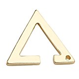 #9: Jovivi Mak　ジュエリー　ファッションアクセサリー　メンズ　レディース　合金　スタイリッシュ　三角　シンプル　耳飾　イヤーカフ　片耳用　ペアセット　カラー　4色　ギフトバッグを提供 (ゴールド)