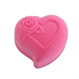 #7: 【ノーブランド品】ジュエリーケース 携帯用 リング ボックス ギフトケース 結婚指輪  指輪ケース 収納 宝石 ハート型　ディスプレイ ベルベット
