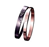 #6: （Starship Trade） CZダイヤ クロス ステンレス ブレスレット （ペアセット） [並行輸入品]