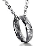 #8: [ 魔指王 ] Joyful Shine メンズ ネックレス　男性　ペンダント リング ステンレス鋼 ギフト