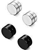 #8: Jstyle[ジェイスタイル]【2ペアセット】 磁石ピアス　マグネット　ピアス　メンズ　レディース　イヤリング　金属アレルギー対応　サージカルステンレス (直径：8ｍｍ)