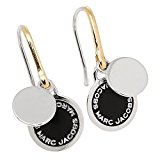 #2: (マークジェイコブス) MARC JACOBS マークジェイコブス ピアス MARC JACOBS M0008541 068 LOGO DISC ENAMEL EARRINGS ブラック/ゴールド [並行輸入品]