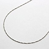 #10: プラチナ ネックレス PT850 スクリュー チェーン 40cm 0.7g スペアー きらきら