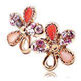 #6: [メルキュート] Merqute フラワー ピアス ノンアレルギー 樹脂 レディース M-048 (ピンクゴールド)