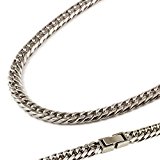 #7: 喜平 ネックレス キヘイチェーン ステンレス メンズ ６面W　Crazy angel 六面 人気 ブランド (ステンレス長さ50ｃｍ/幅6.5ｍｍ)