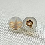 #5: ピアスキャッチ18金ダブルロック1ペア(2個) (ピンクゴールド)