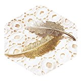 #5: 【jolifavori】フェザー バレッタ 羽 ヘアアクセサリー おしゃれ (シルバー)