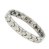 #10: Rakii ゲルマニウムブレスレット 純度99.99 ステンレス ヘマタイト