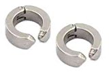 #10: イヤーカフ チタン フェイク ピアス ２個セット 13mm シルバー [tk8]