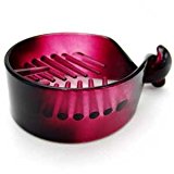 #5: haclm711nnwin ヘアアクセサリー 髪飾り (リトルムーン) テールクリップ マルチクリップ（クリア） ワインレッド