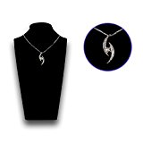 #1: Angelababy 極上の存在感 ムーン スター ペンダント スワロフスキー ネックレス 18966