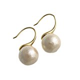 #10: [ヴァンテーヌ] VINGTAINE コットンパール フック ピアス 一粒 10mm P14-26-10