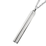 #7: [ウィズミー] with me. マットライン スティック シルバー 925 シンプル メンズネックレス ブランド 人気 SV925