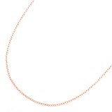 #9: 35cmネックレス 小判(あずき)チェーン 単品販売【お肌に優しいニッケルフリー】 ピンクゴールド(n0065-35cm-PG)