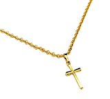 #1: [ラグレ]LUXRE ミニクロスネックレス ゴールド チェーン50ｃｍ L61000K