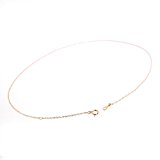 #8: K18 ピンクゴールド　0.9mm幅 スクリューチェーン　40cm