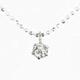#6: 【KASHIMA】K18ホワイトゴールド台 0.1ct ダイヤモンド 一粒石 プチ ペンダント ネックレス
