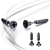 #2: ZION(ザイオン) サージカル ステンレス フェイクタイプ ピアス スタッド ネジ メンズ レディス アクセサリー ネジ式キャッチ