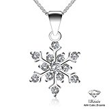 #2: J.Rosée レディースネックレス シルバー925 ジルコニア “粉雪” 雪花 チェーン長さ：45CM 精美ギフトボックス
