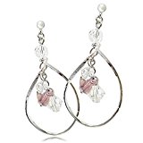 #9: [メルキュート] Merqute ドロップ イヤリング ノンアレルギー 樹脂 レディース 全3色 M-028 (シルバー)