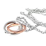 #7: スワロフスキー ネックレス レディース 18KGP ピンクゴールドカラー 指輪モチーフ ペンダント アクセサリー クリスタル石 ブランドVenDome シルバー カラー 金色 ジュエリー [並行輸入品]