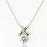 #10: 【SWAROVSKI GEMS]#28322　イニシャルネックレス《ホワイトゴールド》　スワロフスキージェム　ペンダント (K)