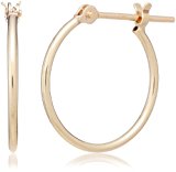 #6: [ステラ.ジェイ] stellar.J K10 イエローゴールドフープ ピアス(1mm×15mm) PG_0384J_-01