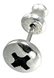 #9: 新宿銀の蔵 ネジ ( 螺子 ) デザイン シルバー925 スタッズピアス (1P) 人気 メンズ
