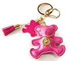 #5: 可愛いクマのバッグチャーム/キーホルダー　ピンク