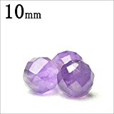 #2: 【 福縁閣 】粒売り アメジスト 64面カット 10mm 天然石・パワーストーン 粒売り_T113-10/D7天然石 パワーストーン ビーズ