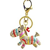 #9: 【ノーブランド 品】メタル製　マルチカラー　ハンドバッグ　キーリング　キーチェーン　ペンダント　飾り物　小物　可愛い　ゼブラ馬