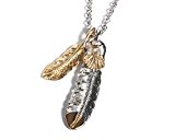 #8: (スペイド) SPADE メンズ ネックレス フェザー シルバー チェーン アクセサリー【w894】 (フェザー【3】)