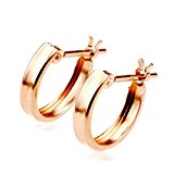 #8: nadi K18PG 10mm ピンクゴールド フープ ピアス