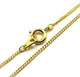 #8: 極細ダイヤカットチェーン 18inch-G ゴールド